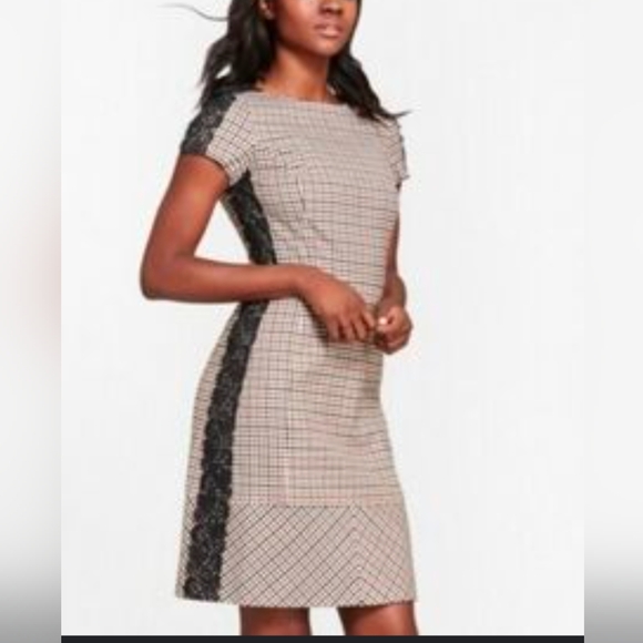 Brooks Brothers Black and Tan Midi Dress - Picture 1 of 6